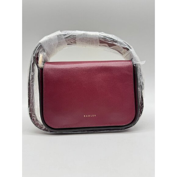 RADLEY London Westwell Lane smooth leather flap small crossbody -Cranberry /Wine - Picture 7 of 7